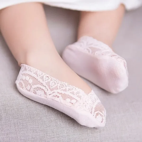 Solido Del Merletto Delle Ragazze Del Capretto Calzini e Calzettoni Svegli Dei Bambini di Modo Nave Calzini e Calzettoni di Stile Della Principessa 1 Pairs 6