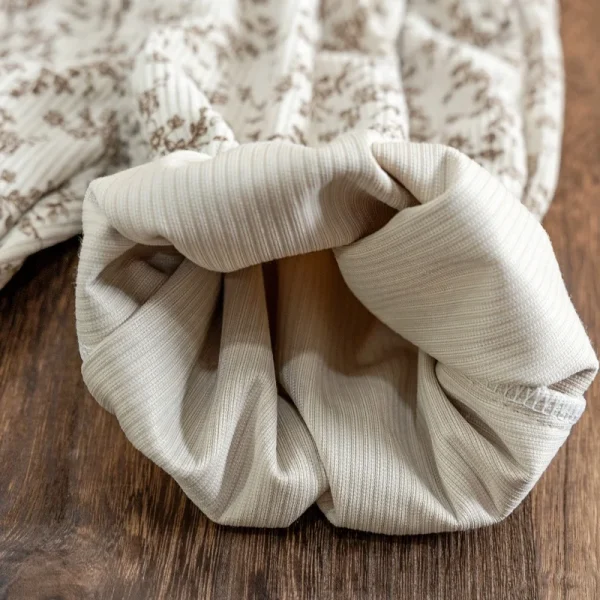 Pantaloni da lanterna floreale in cotone autunnale per bambina 1-6 anni Abbigliamento per bambina da bambino Pantaloni morbidi con stampa floreale allentata in vita elastica 6
