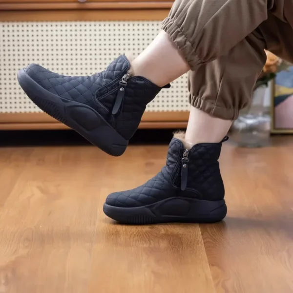 Stivali da neve Fondo spesso Catena laterale Stivali da neve comodi e caldi per le donne Moda femminile Botas Mujer 2024 3