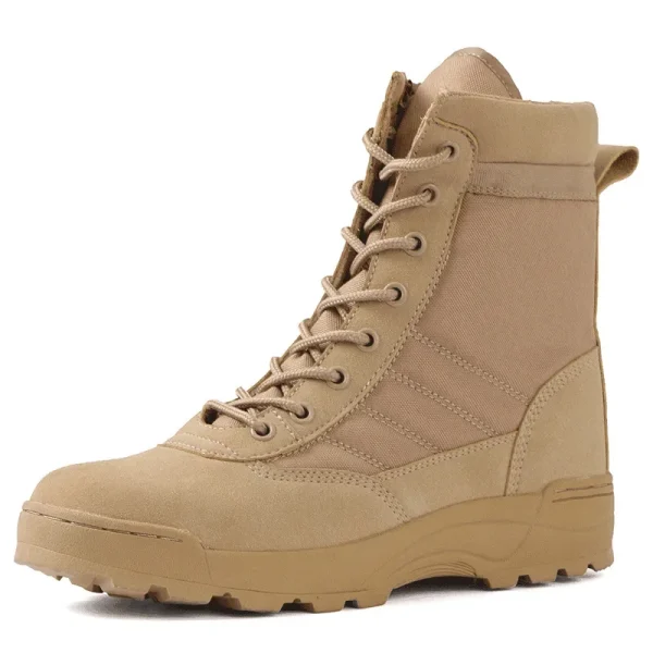 Stivali tattici Stivali da uomo Stivali da combattimento nel deserto delle forze speciali Stivali da trekking all'aperto Scarpe alla caviglia Scarpe da lavoro antinfortunistiche da uomo 2
