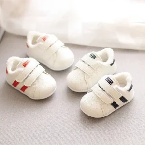 Inverno nuovo stile coreano neonate ragazzi primi camminatori bambini Toddlers cotone suole morbide scarpe antiscivolo 1-2 anni 1