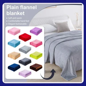 Morbida coperta in pile sfocato, doppia coperta colorata di lusso calda e accogliente per divano, coperta in microfibra di peluche per divano letto da viaggio 1