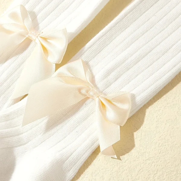 3/1 Pz/set Collant Per Bambini Primavera Autunno Principessa Bowknot Ragazze Moda Confortevole Collant di Cotone Traspirante per Neonati Calza 4