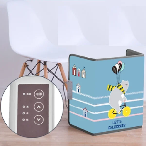 Scaldapiedi elettrico scaldamuscoli regolabile cuscino riscaldante elettrico pieghevole ufficio sotto scrivania scaldapiedi forniture calde invernali 6