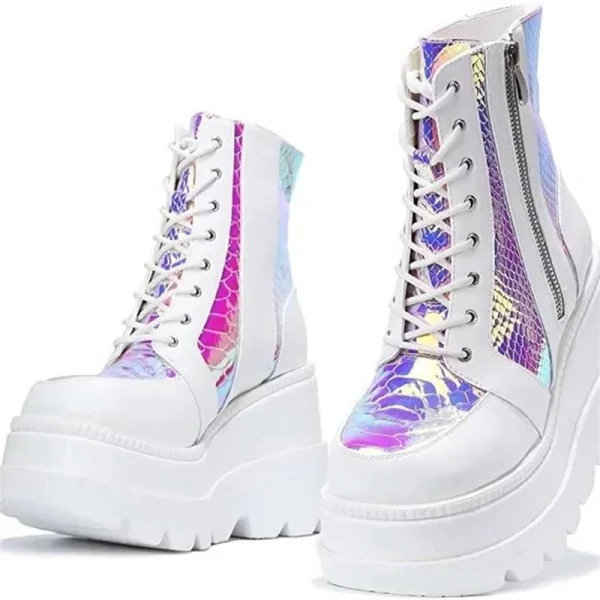 2024 nuove signore di inverno stivale con suola spessa High top outdoor antiscivolo scarpa con cerniera moda stivaletti casual comfort scarpe da donna 5