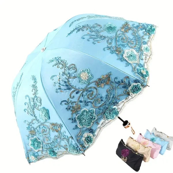 1 pezzo di ombrellone con motivo in pizzo retrò, ombrellone da principessa antigraffio, ombrellone da sposa, ombrellone da vacanza, ombrellone da tiro, ombrellone speciale da donna 3