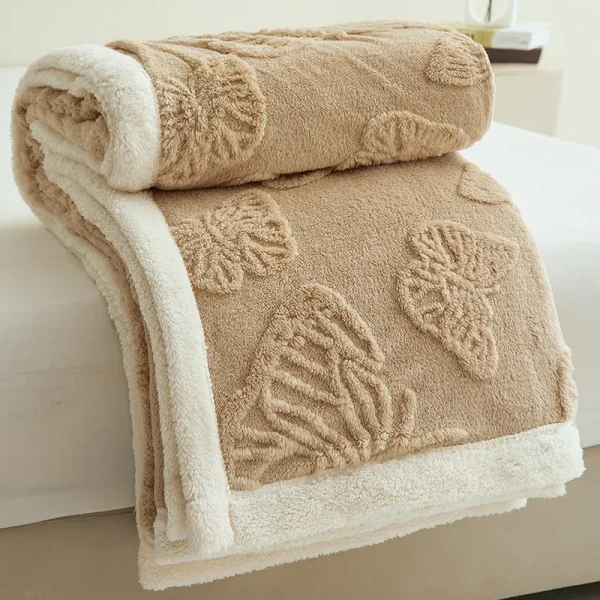 Coperta per pisolino con motivo a farfalla Tafurong in stile nordico Aria condizionata per la casa Coperta per divano Coperta per biancheria da letto Versatile per tutte le stagioni 4