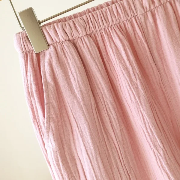Pigiama autunno e inverno Pigiama per coppia 100% cotone Donna Pantaloni a maniche lunghe Set da due pezzi Indumenti da notte per donna e uomo 6