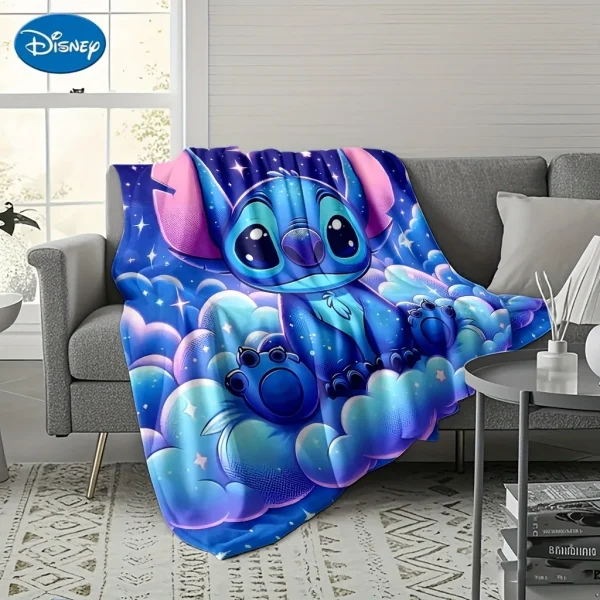 1 coperta Disney Stitch per una coperta accogliente e multifunzionale adatta per la casa, l'aperto, i viaggi, il campeggio, la coperta per il pisolino. 2