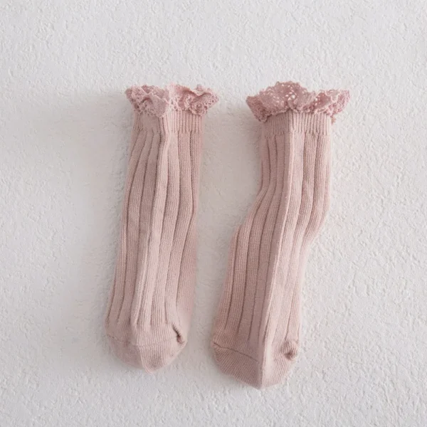New Ruffle neonate calzini Mesh Kids Socks Cute Lace Frilly Ankle Short Sock traspirante Princess Children Girl Dance Socken 6