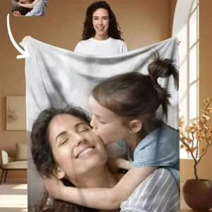 1 pezzo di coperta personalizzata con immagini di carica Coperta di flanella fai-da-te - Foto calde personalizzate, regalo perfetto per uomini e donne 1