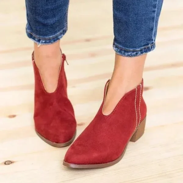 2024 nuovi stivali con tacco alto a punta con tacco spesso scarpe con stampa leopardata da donna stivali da donna Casual comodi all'aperto 3