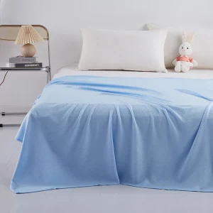 Trapunta per aria condizionata in fibra di bambù al 100% Griglia sottile diamantata Coperta estiva leggera e traspirante Piumino estivo morbido e delicato sulla pelle 1