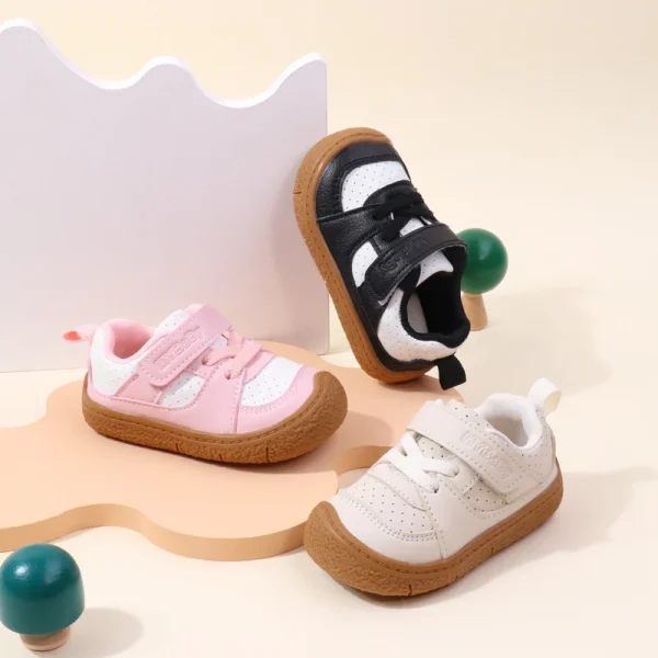 Scarpe da bambino di alta qualità per bambini 1-5 anni suola in gomma antiscivolo morbido PU per ragazzi e ragazze stile primaverile e autunnale Ooydoor BM06 6