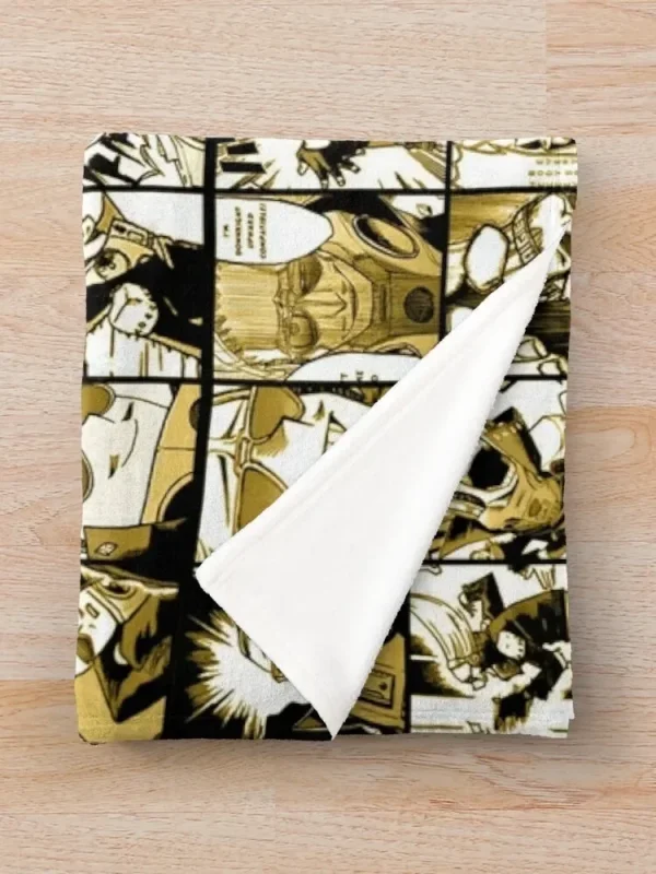 Microfono presente (versione a colori) - Collage My Hero AcademiaThrow Blanket queen size all'uncinetto Coperte personalizzate 3