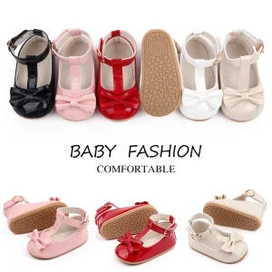 Scarpe da ballo da principessa estive per bambina, scarpe da bambino in PU ricoperte alla caviglia 1