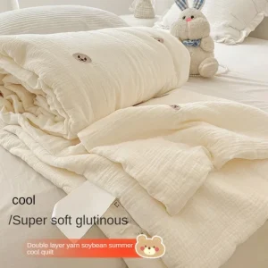 Trapunta estiva sottile e fresca, trapunta morbida per aria condizionata, trapunta/piumino/coperta letto 150 trapunta letto singolo 1