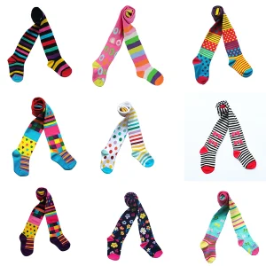1 PCS Primavera Autunno Bambini Collant a righe 2-12 anni Neonata Collant di cotone lavorato a maglia Calza per bambini Collant carino per bambini 1