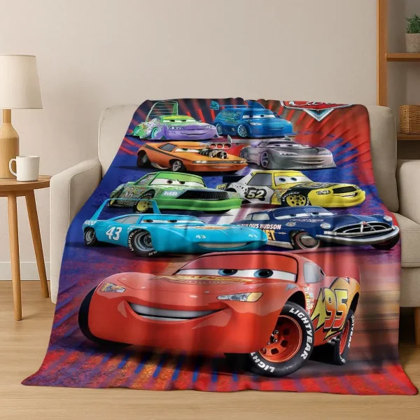 26 Style Lightning McQueen Cars Cartoon Coperta di flanella, calda e accogliente coperta morbida per la casa, camera da letto, divano letto, copertura da picnic 2