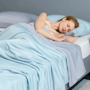 Trapunta estiva morbida e setosa, doppio lato, tessuto freddo e rinfrescante, coperta traspirante per aria condizionata, trapunta sottile estiva 1