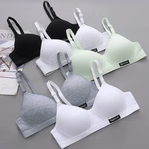 Intimo sportivo per adolescenti Ragazza senza cuciture Reggiseno da allenamento senza ferretto Abbigliamento reggiseno di piccole dimensioni per ragazza della scuola morbida e delicata sulla pelle 1