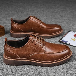 Autunno nuove scarpe da uomo scarpe casual brogue scarpe da uomo in vera pelle stivali da lavoro sneakers casual da lavoro 1