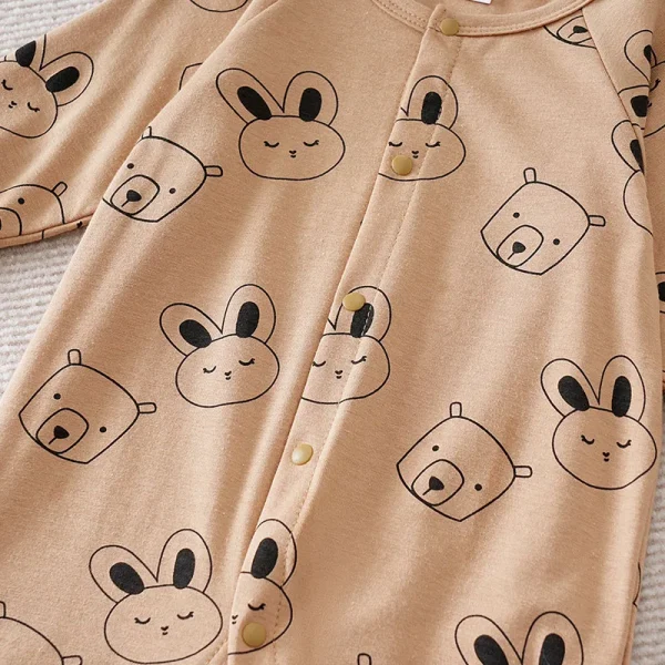 Baby Boys Girls Outfit Infant Cartoon Bear Clothes Toddler tutina Costume pagliaccetto tuta 0-18 mesi manica lunga neonato Trendy 3