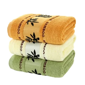 Set di 1/4/6 Asciugamani in fibra di bambù Set Asciugamani da bagno per la casa Asciugamano per il viso per adulti Asciugamani da bagno di lusso spessi e assorbenti Toalha De Praia 1