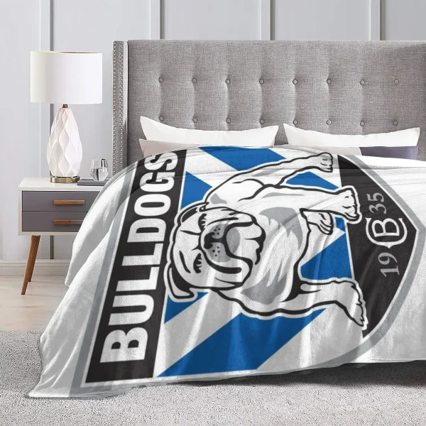 NRL Bulldogs - Logo semplice Una coperta in micropile ultra morbida 3