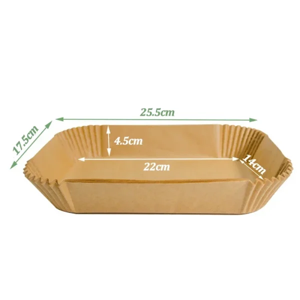 50-200 pz Friggitrice Ad Aria di Carta Antiaderente Cucina Cottura Airfryer Zerbino Oilproof Micro-onde Barbecue Pad di Carta di Cottura fodera accessori 6