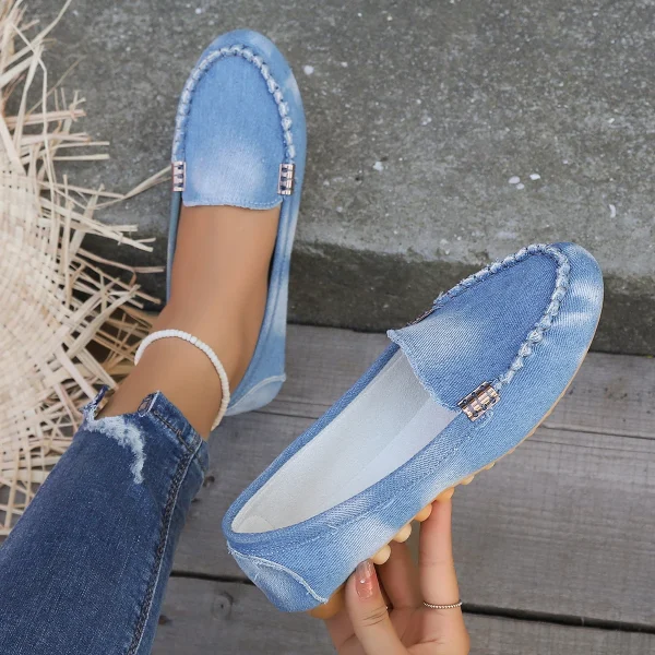 Scarpe da donna Slip On Mocassini per ballerine Mocassini da donna Sneakers casual Zapatos Mujer Scarpe basse per donna Scarpe casual 2