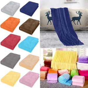 Coperta di corallo di flanella semplice lenzuolo in pile piccolo Super caldo solido Micro peluche coperta in pile tappeto da tiro forniture per biancheria da letto del divano 1