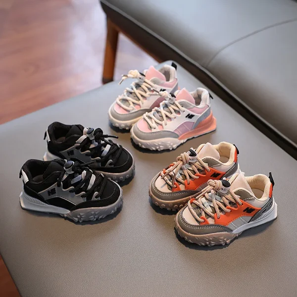 Scarpe sportive per bambini Neonati maschi Scarpe da esterno traspiranti in mesh Scarpe da corsa casual per bambine Scarpe da ginnastica per bambini 21-36 6