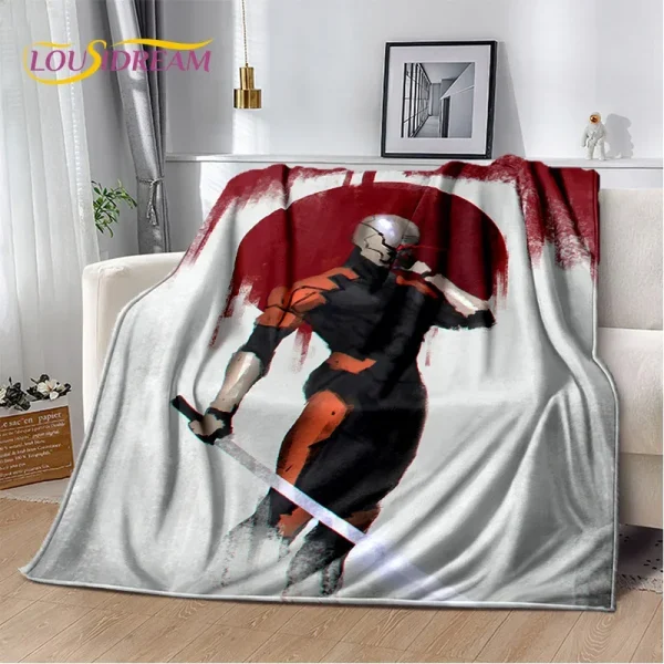 3D Game Metal Gear Solid Cartoon HD Gamer coperta, coperta morbida per la casa camera da letto letto divano Picnic Travel Cover coperta bambini 2