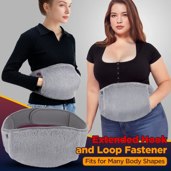 Cintura riscaldante elettrica USB Scaldamani 3 livelli Terapia riscaldata Cintura addominale Cintura riscaldante per utero mestruale Riscaldatore portatile 4