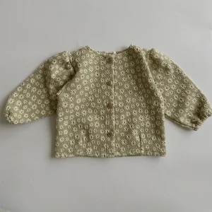 Primavera autunno bambini cappotto solido ragazza bambino moda floreale manica lunga top ragazzo bambino cotone sciolto giacca Casual Costume da bambino 1