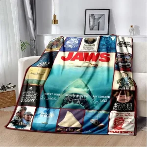 Jaws coperta coperta coperta coperta in pile di squalo copertura morbida copriletti caldi coperte per letti divano viaggio 1