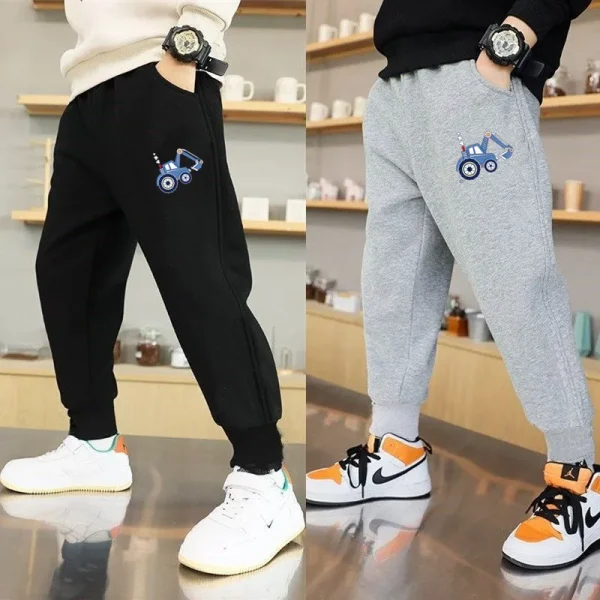 Cartoon Car Pantaloni per bambini Ragazzi Ragazze Pantaloni sportivi Pantaloni Pantaloni sportivi in cotone 3-14 anni Primavera Autunno Pantaloni da pista per ragazzi 1