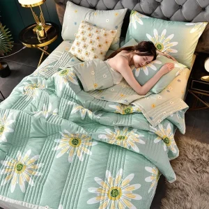 Trapunta trapuntata primavera estate Queen Size Trapunte morbide e confortevoli Lavabile in lavatrice Coperta singola doppia per trapunta da letto 150x200 1