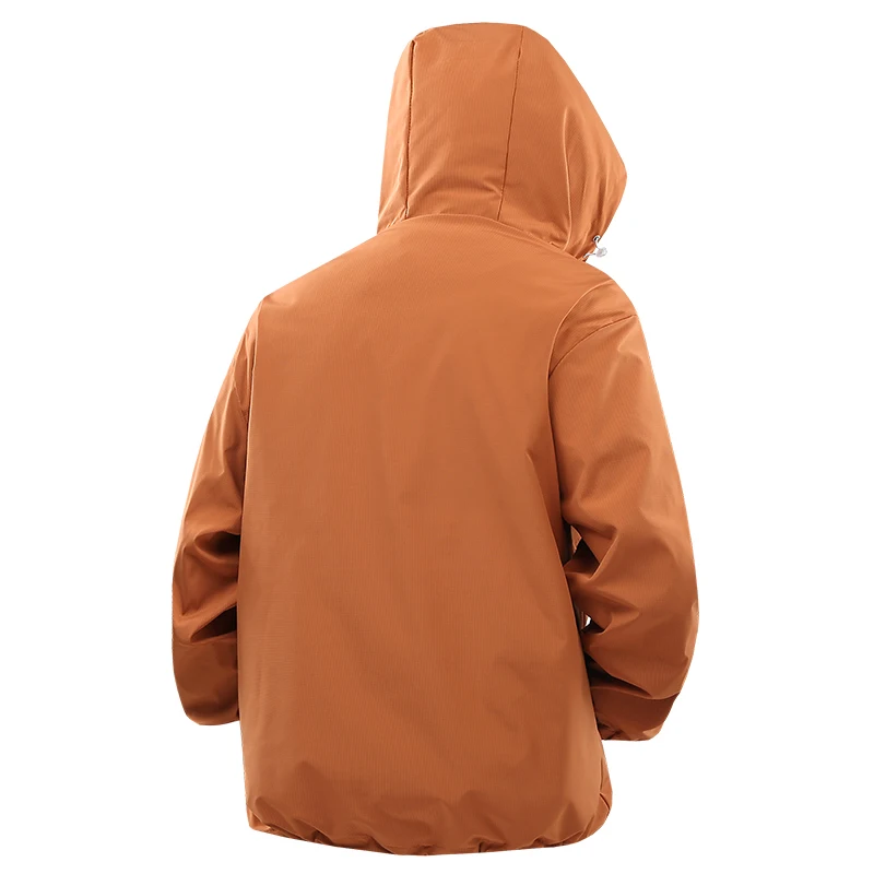 CHRLCK Giacca da trekking da uomo Giacca sportiva da pesca con cappuccio impermeabile da esterno Giacca da viaggio con coulisse regolabile Cappotto da alpinismo 2