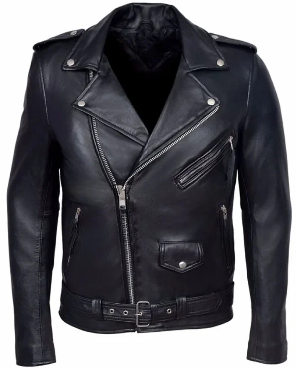 Giacca in pelle da uomo colletto sottile giacca in pelle Pu moda Moto cappotto causale cappotto in pelle da motociclista da uomo 1