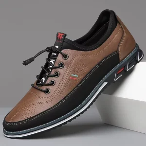 Scarpe da ginnastica alla moda da uomo scarpe vulcanizzate robuste piatte comode scarpe da uomo con piattaforma primavera autunno scarpe sportive casual nere 1