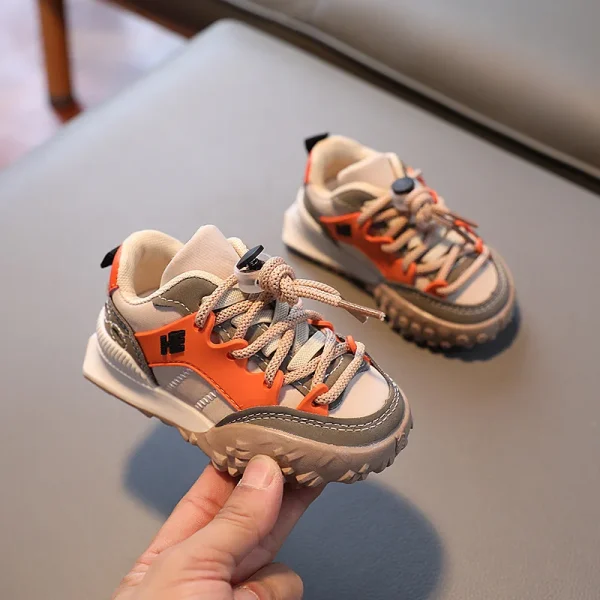 Scarpe sportive per bambini Neonati maschi Scarpe da esterno traspiranti in mesh Scarpe da corsa casual per bambine Scarpe da ginnastica per bambini 21-36 4