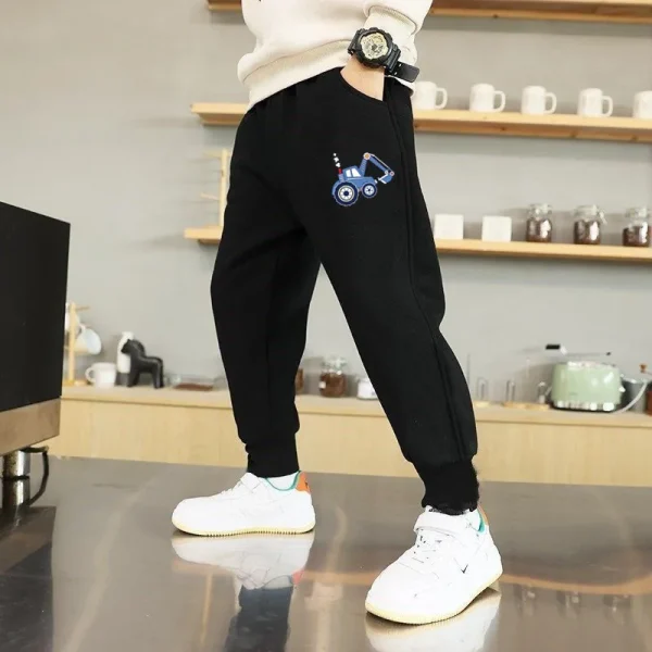 Cartoon Car Pantaloni per bambini Ragazzi Ragazze Pantaloni sportivi Pantaloni Pantaloni sportivi in cotone 3-14 anni Primavera Autunno Pantaloni da pista per ragazzi 2