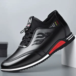 Scarpe da uomo in pelle traspirante Scarpe casual da uomo d'affari in morbida pelle nera con fondo morbido Comfort casual 2023 1