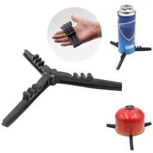 Rack per serbatoio del Gas da campeggio all'aperto contenitore pieghevole leggero supporto per treppiede Base per bottiglia mensola per bombola del Gas accessori per fornelli 1