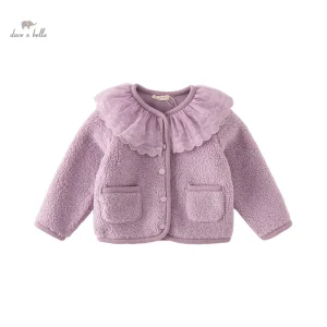 Dave Bella abbigliamento da ragazza per bambini autunno inverno moda Casual elegante fascino nobile soprabito festa all'aperto DB4237809 1