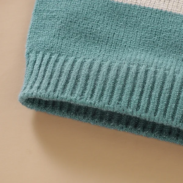 Dolce e carino manica lunga O-Collo Primavera e autunno Maglieria Neonati maschi e femmine Maglione per 6-36 mesi Felpa morbida per neonato 5