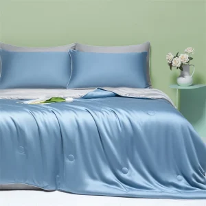 Coperta rinfrescante per letto coperta morbida e leggera per piumino ad aria setosa per l'estate con tessuto doppio freddo e rinfrescante 1