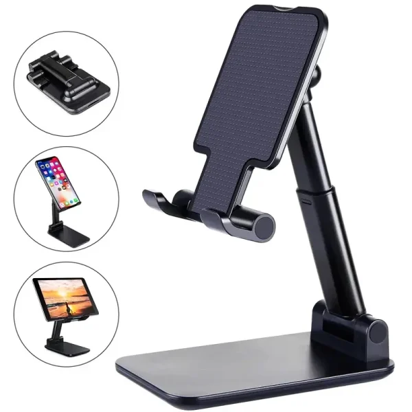 Supporto per telefono cellulare da tavolo Supporto per iPhone IPad Xiaomi Supporto per tablet da tavolo regolabile Supporto per telefono cellulare da tavolo universale 6
